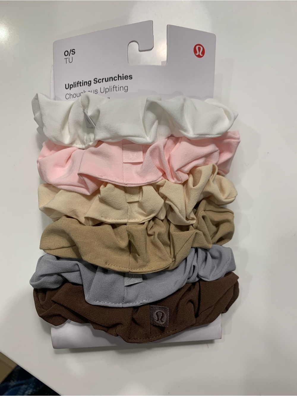 Lululemon Uplifting Scrunchies Hair Tie Set - Neutral & Pastel Colors